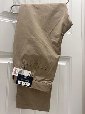 Vineyard Vines Breaker Performance Pants Men 34x32 Khaki NWT Stretch Golf Chino
